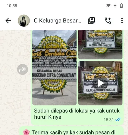 Pengiriman Papan Bunga Duka Mekarsari