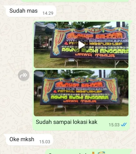 Pengiriman Papan Bunga Mekarsari